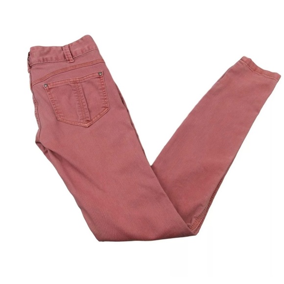 Free People Denim - Free People Red Rose Skinny Jean Sz 24 blush pink